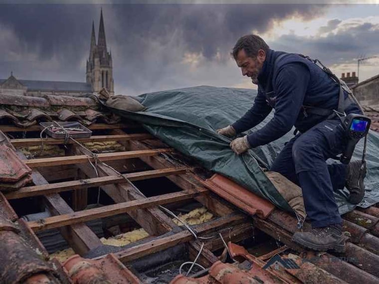 Urgence fuite de toiture — chantier Altys Toiture Saint-André-de-Cubzac à Saint-André-de-Cubzac